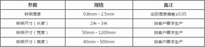 鍍鋅鋼制槽式橋架(圖4) 鍍鋅槽式橋架規(guī)格