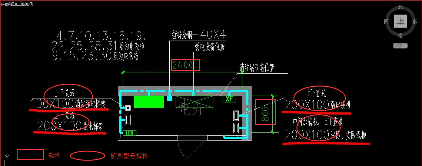 什么是橋架走向圖?(圖3) 橋架安裝規劃圖